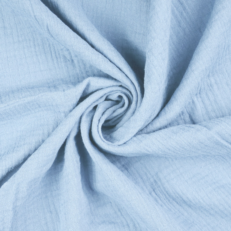 Pastel Blue Double Gauze from Sakata by Modelo Fabrics