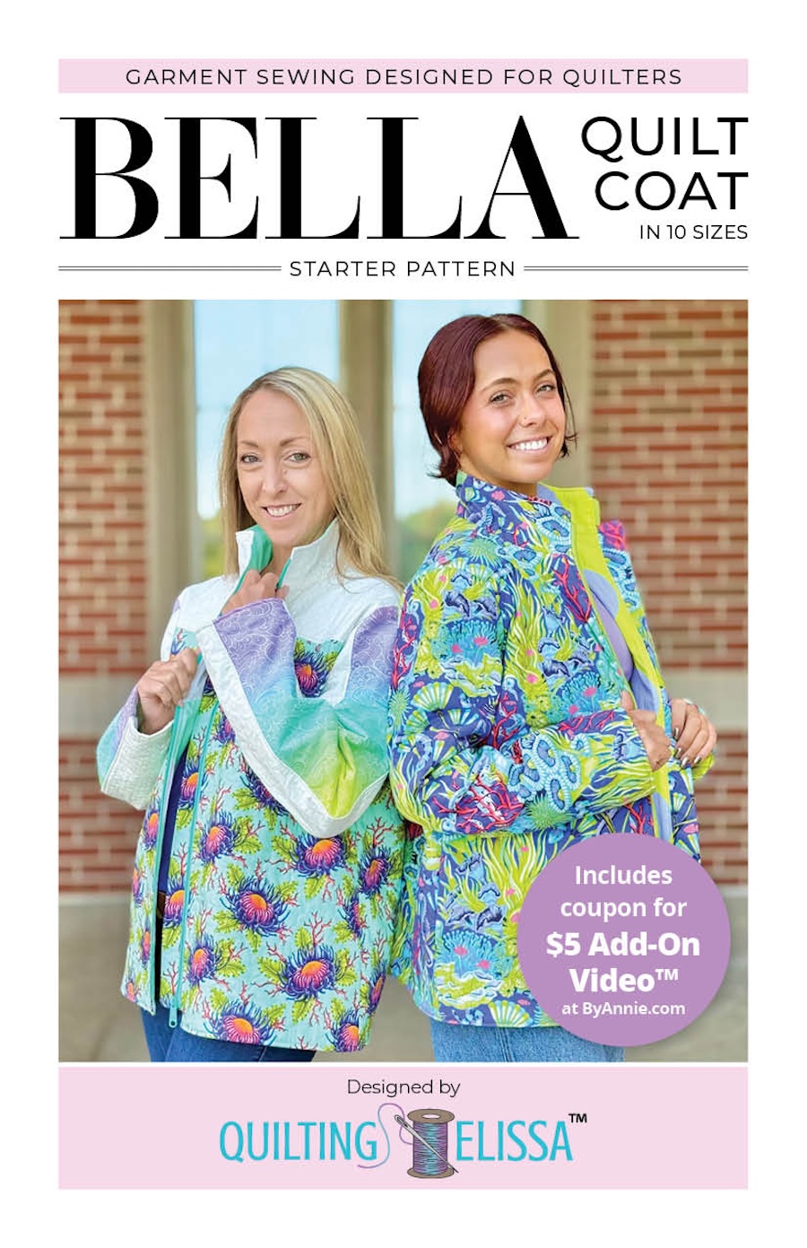 Bella Quilt Coat Pattern By Quilting Ellissa (Avail Dec)