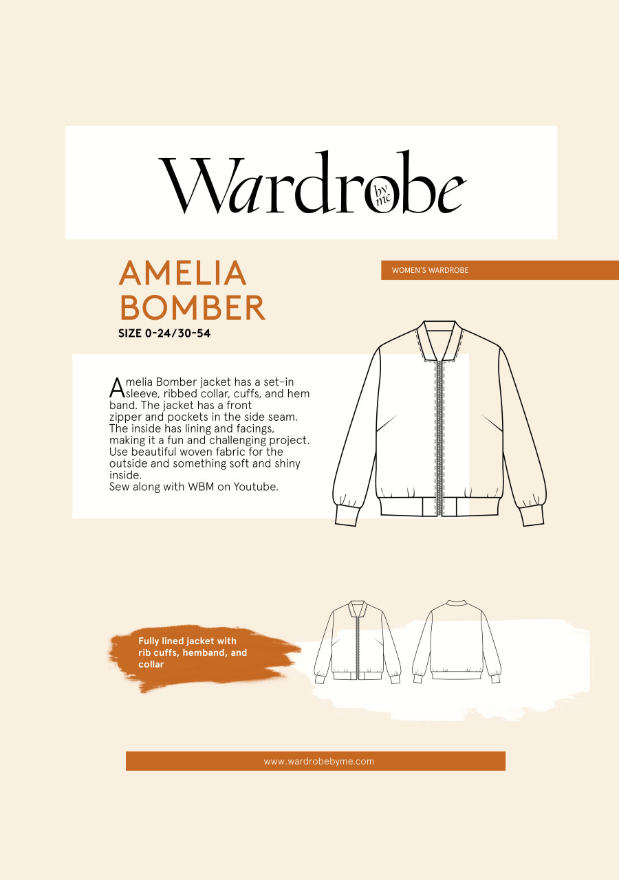 Amelia Bomber Pattern by Wardrobe By Me