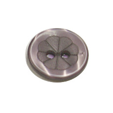 Acrylic Button 2 Hole Engraved 12mm Grey