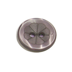 Acrylic Button 2 Hole Engraved 12mm Lilac