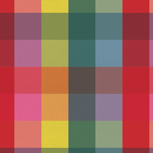 Large Plaid in Rainbow from Picnic Wovens by Suzy Quilts for AGF