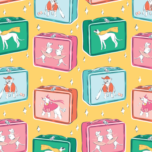 Lunch Buddies From Teacher's Pet By Krissy Mast For Cloud9 Fabrics