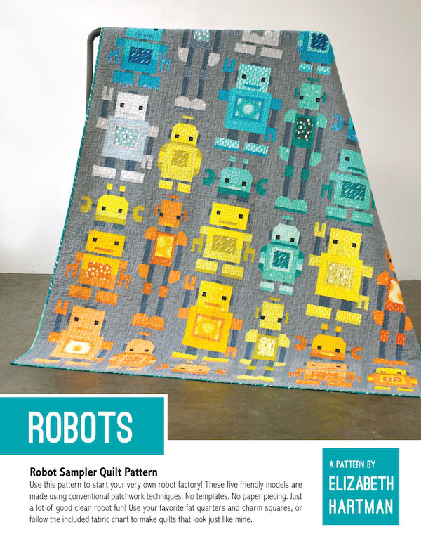 Robots Quilt Pattern by Elizabeth Hartman