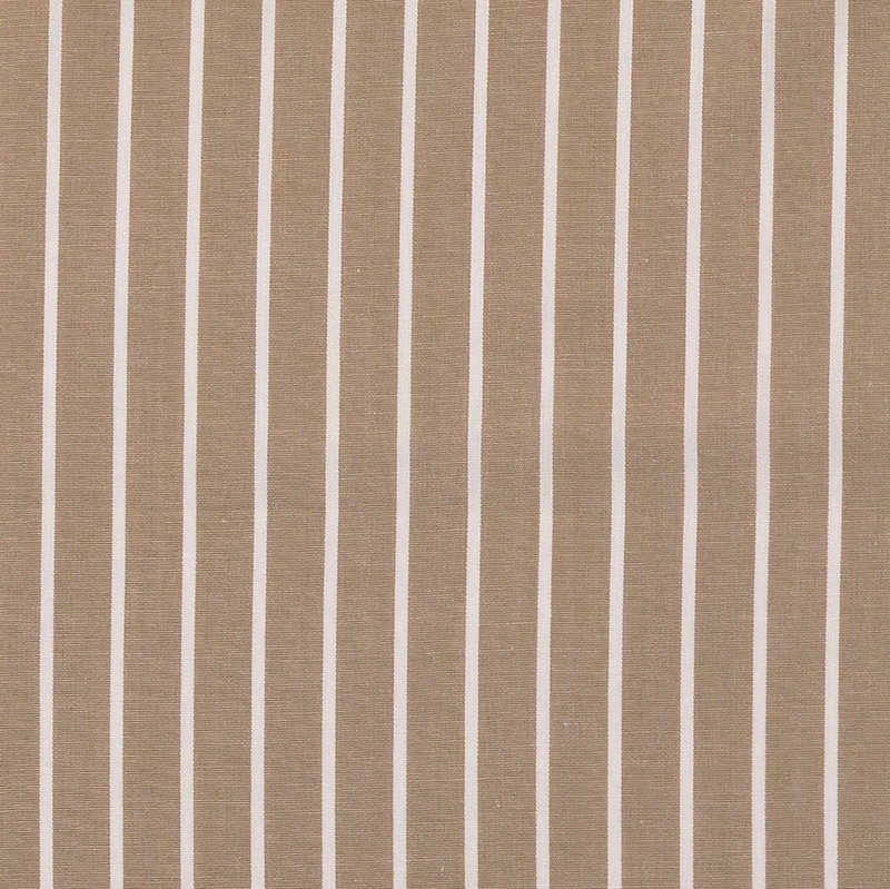 Sand Wide Striped Cotton Poplin From Jermyn By Modelo Fabrics