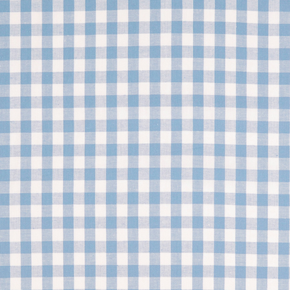 Kobenz Light Blue / White Yarn Dyed Small Gingham Check Fabric