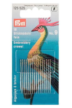 Prym Fine Crewel Needles Ht 9 With 16pcs