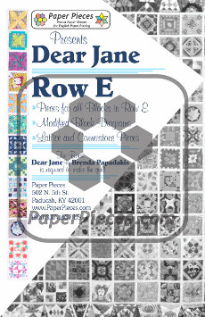 Dear Jane Quilt Paper Piece Pack Row E - Paper Piecing
