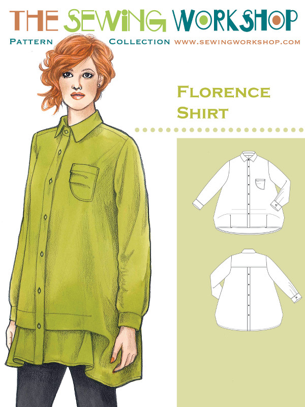 Florence Shirt Pattern - Sewing Workshop Pattern - Wholesale by Hantex ...