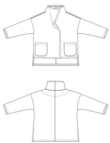 Flatiron Coat Pattern By The Sewing Workshop