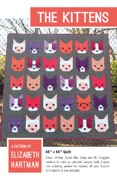 The Kittens Quilt Pattern By Elizabeth Hartman