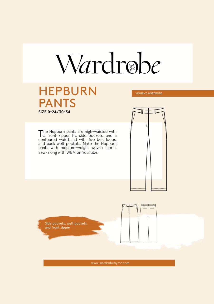 Hepburn Pants Pattern By Wardrobe By Me