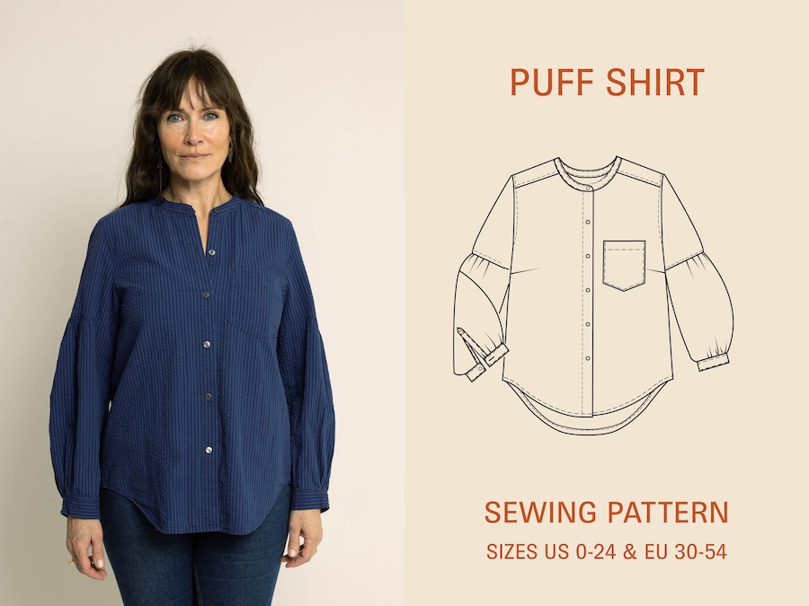 Puff Shirt Pattern By Wardrobe By Me (Avail Apr)