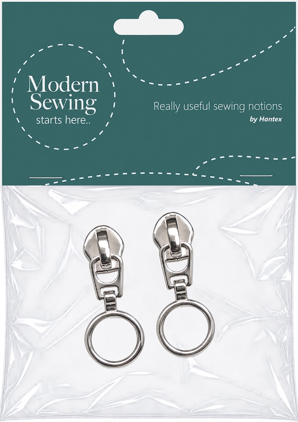 Silver With Ring Heavy Duty #5 Zip Pull Pack Of 2