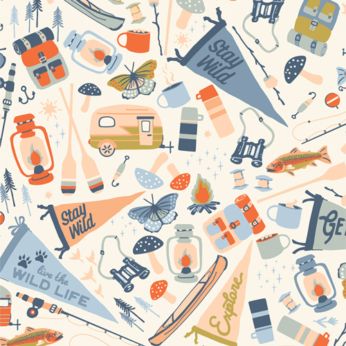 Jamboree from Happy Camper by Maureen Cracknell for AGF (Avail Jan)