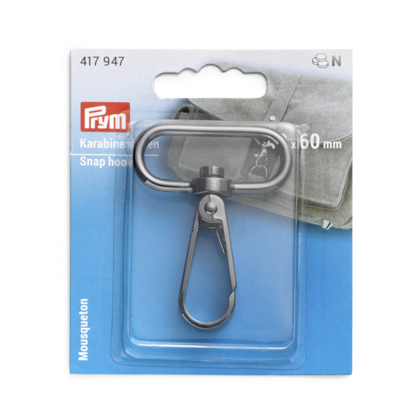 Prym Snap Hook 40 x 60mm Gunmetal 1 pc