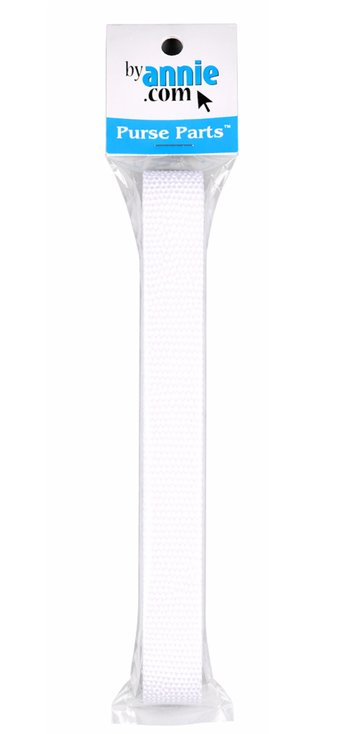 Strapping- 24mm (1in) x 2.7m (3yd)-white - White From ByAnnie (SUP164-1-W-3YD)