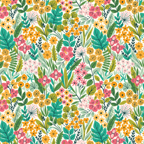 Floral Garden from Bohemian Paradise in Multi by Maria Galybina for Cloud9 Fabrics (Avail May)