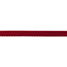 Wine Foldover Scalloped Edge Elastic - 12mm X 25m