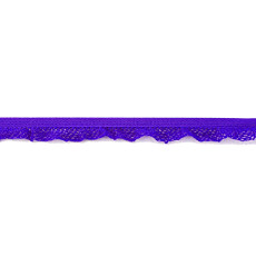 Cobalt Ruffle Edge Elastic - 14mm X 25m