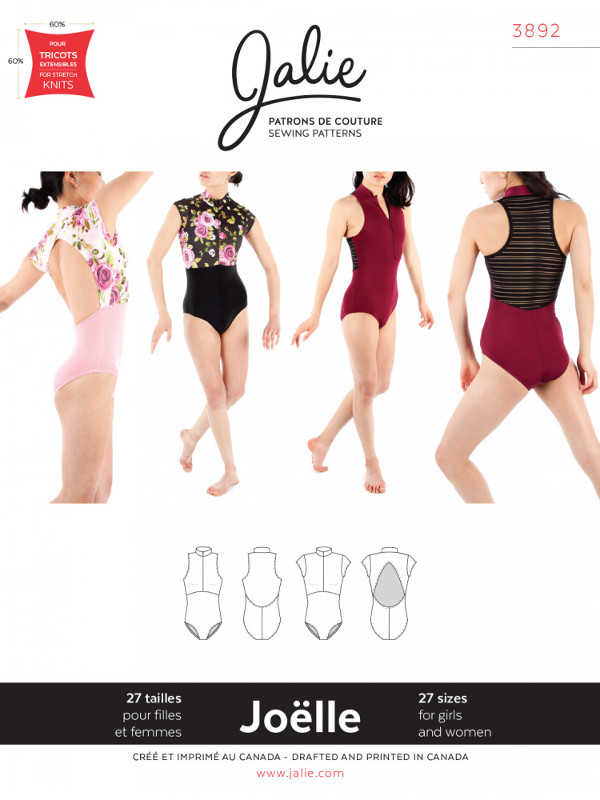 Joelle HalfbyZip Leotards Pattern by Jalie (Due May)