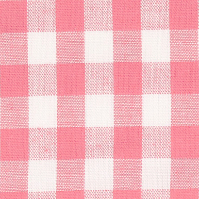 Kobenz Pink / White Yarn Dyed Large Gingham Check Fabric