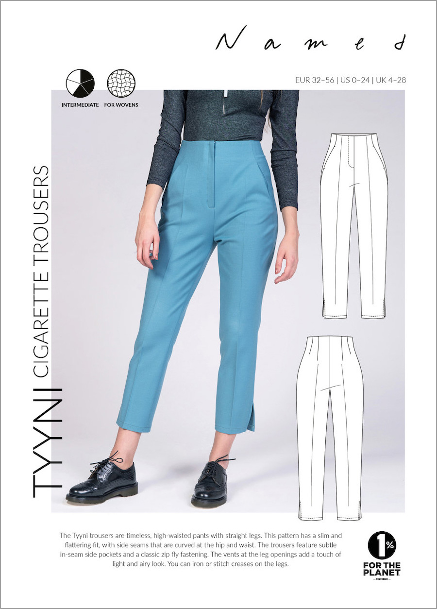 Tyyni Cigarette Trousers Pattern By Named Clothing