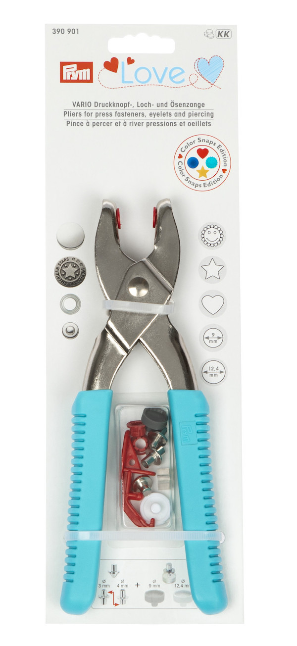 Prym Love Vario Pliers Aqua + Piercing / Coloursnaps Tools (Due Apr)