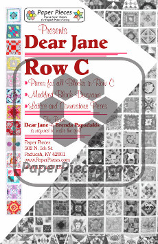 Dear Jane Quilt Paper Piece Pack Row C - Paper Piecing