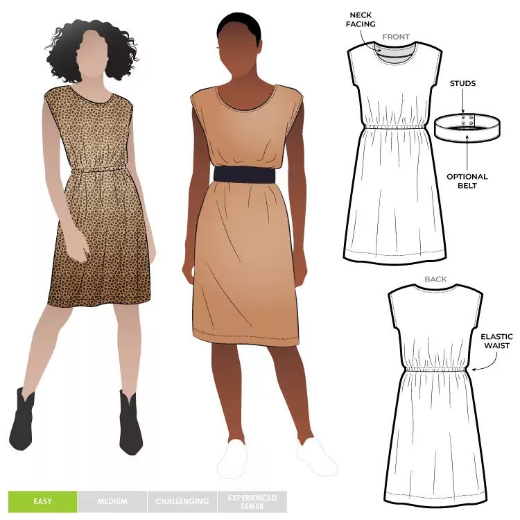 Olivia Dress Pattern Size 4-16 By Style Arc