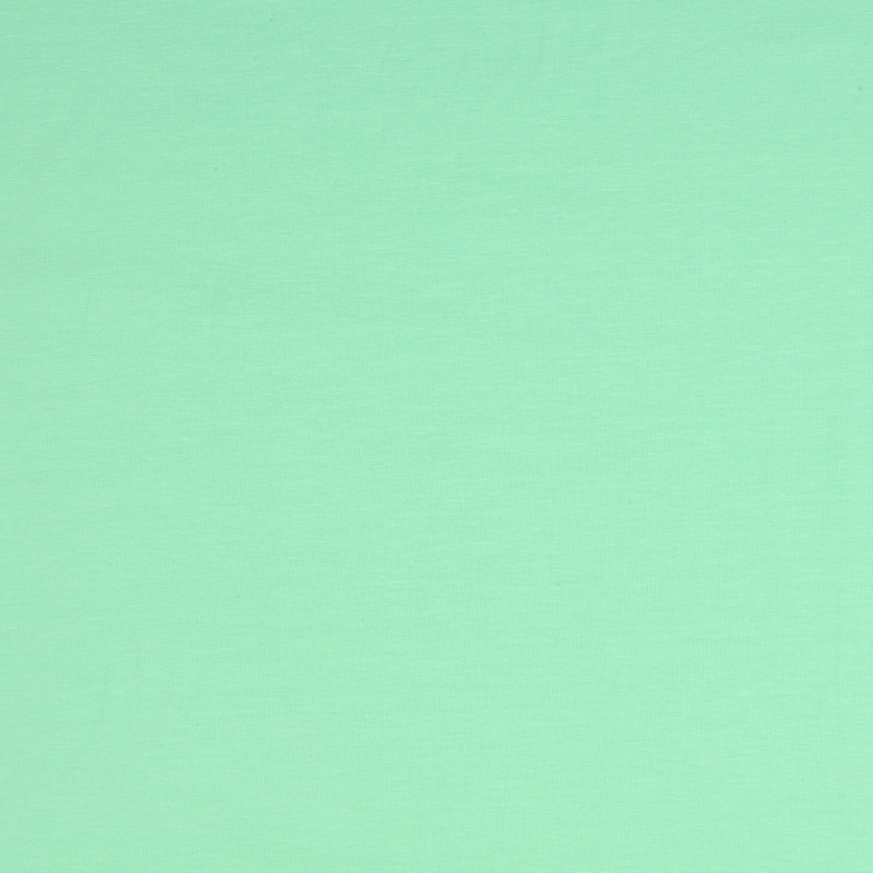 Solid Organic Cotton Knit Jersey Fabric In Aqua 0008