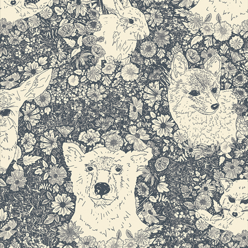 Wandering with Bear by Bonnie Christine in Flannel for AGF