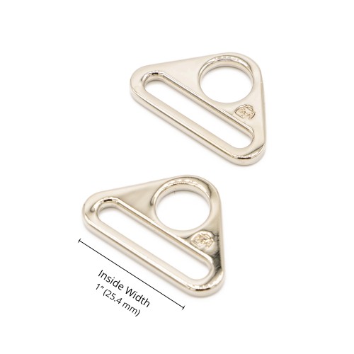 Triangle Ring - Nickel - 1 in (24mm) Pack of 2 ByAnnie