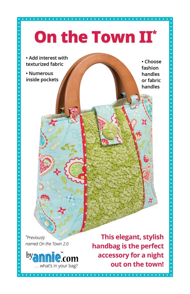 On the Town Handbag II Pattern From ByAnnie (PBA127-2)