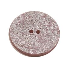 Acrylic Button 2 Hole Metallic 38mm Mauve / Silver