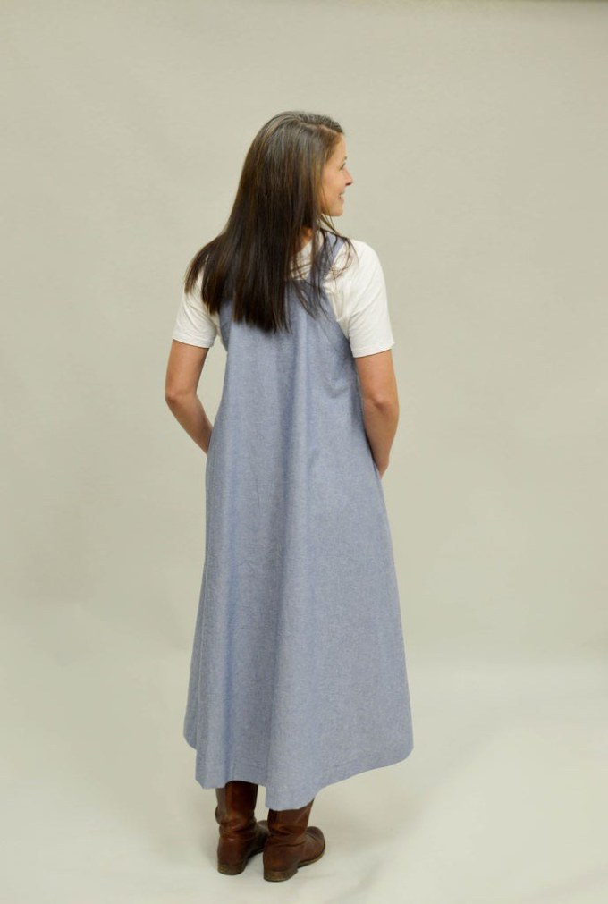 Pinafore Dress From Basics Range by Folkwear Patterns