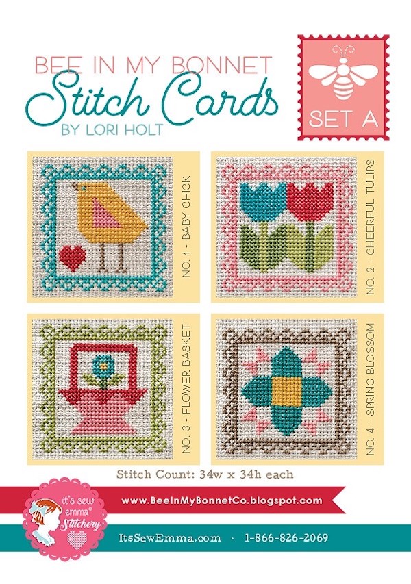 Stitch Cards Set A Cross Stitch Pattern - Lori Holt
