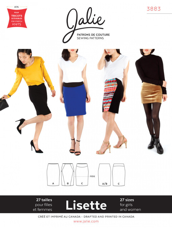 Lisette PullbyOn Pencil Skirt Pattern by Jalie