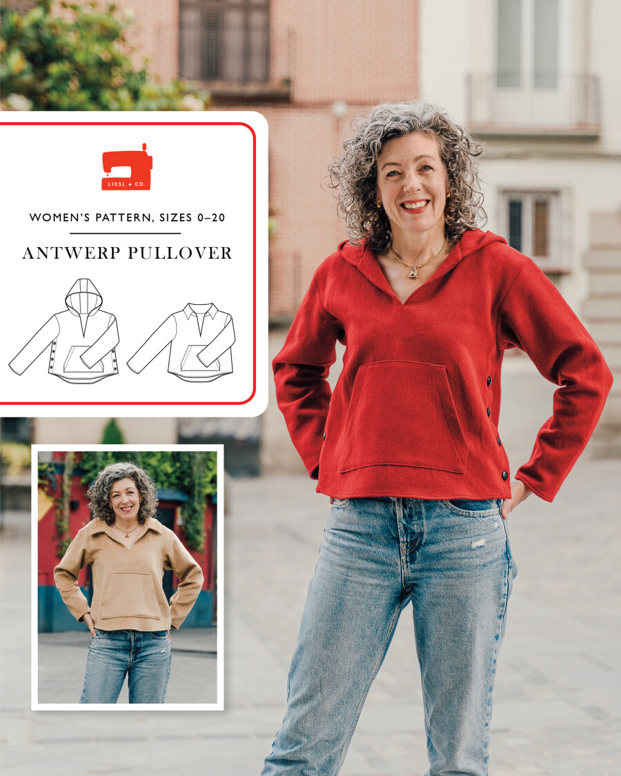 Antwerp Pullover Pattern by Liesl + Co