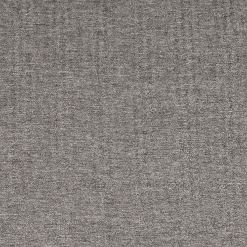Dark Grey Melange Cotton Jersey by Modelo Fabrics