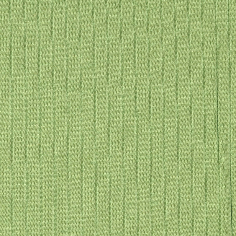 Soft Green Rib Knit from Zaria by Modelo Fabrics