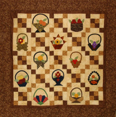 Basket Quilt Wall Hanging - 60 Inch X 60 Inch - Pattern Plus Paper Pieces