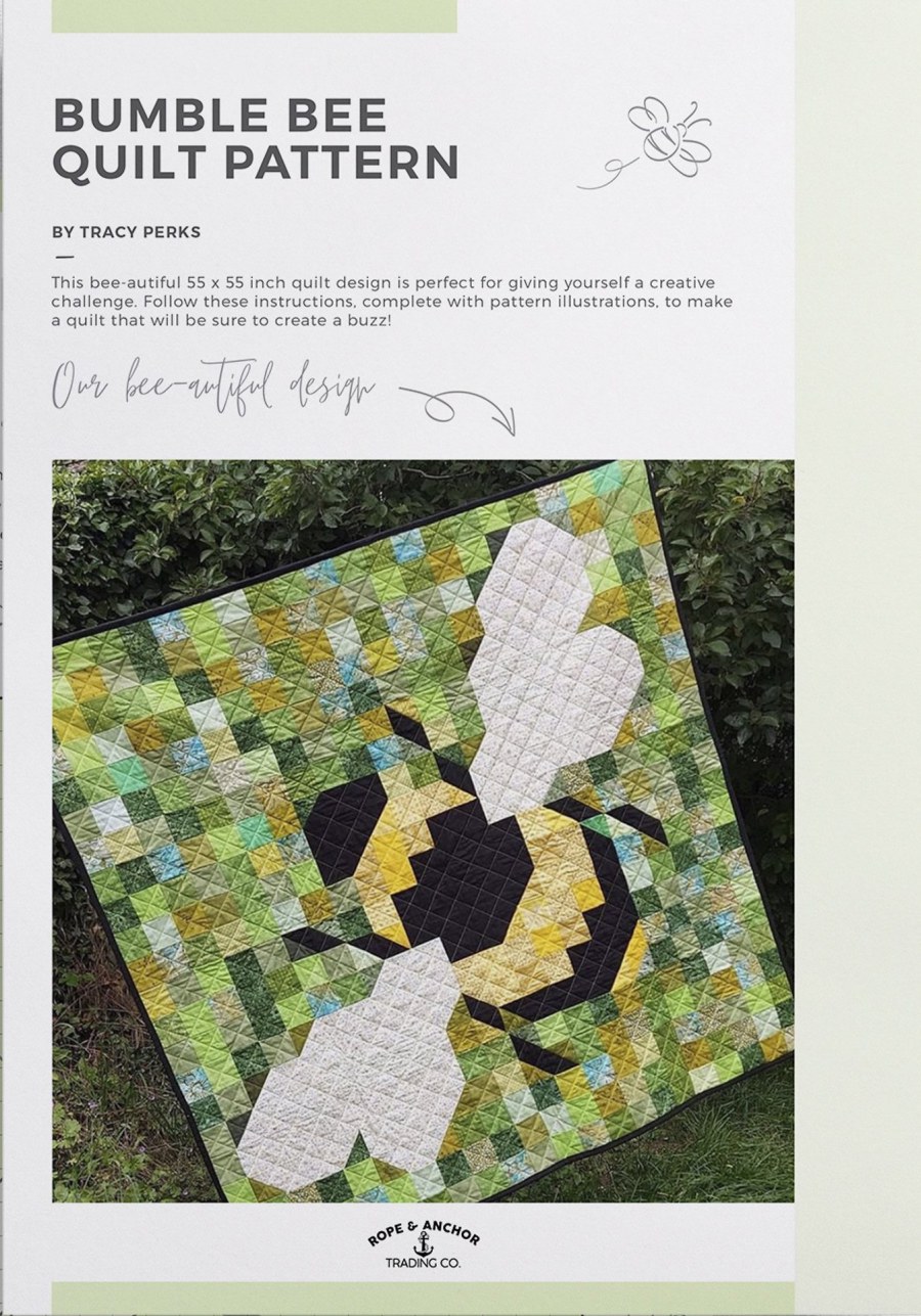 The Bumble Bee Quilt Pattern Booklet by Rope & Anchor Trading
