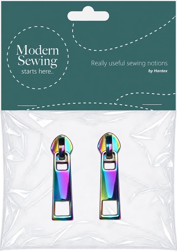 Rainbow With Hole Heavy Duty #5 Zip Pull Pack Of 2