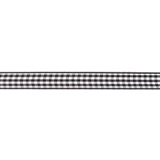 Black Gingham Ribbon - 10mm X 47.5m