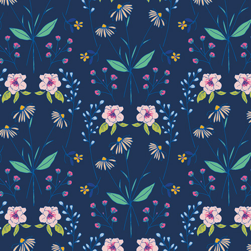 Symmflorescent Indigo from COLOR Blooming by Maureen Cracknell for AGF (Avail Nov)