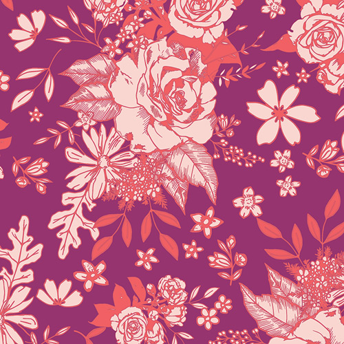 Floral Universe Glow from COLOR Blooming by Maureen Cracknell for AGF (Avail Nov)