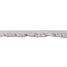 Light Grey Ruffle Edge Elastic - 14mm X 25m