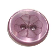 Acrylic Button 2 Hole Engraved 12mm Deep Mauve