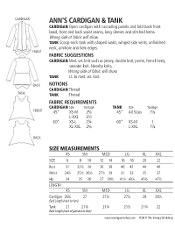 Anns Cardigan & Tank Pattern By The Sewing Workshop